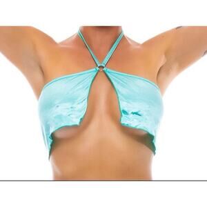 🦋B2G1🦋BODYZONE Flowy Center Ring Top | ONE SIZE | Dance Wear BABY BLUE